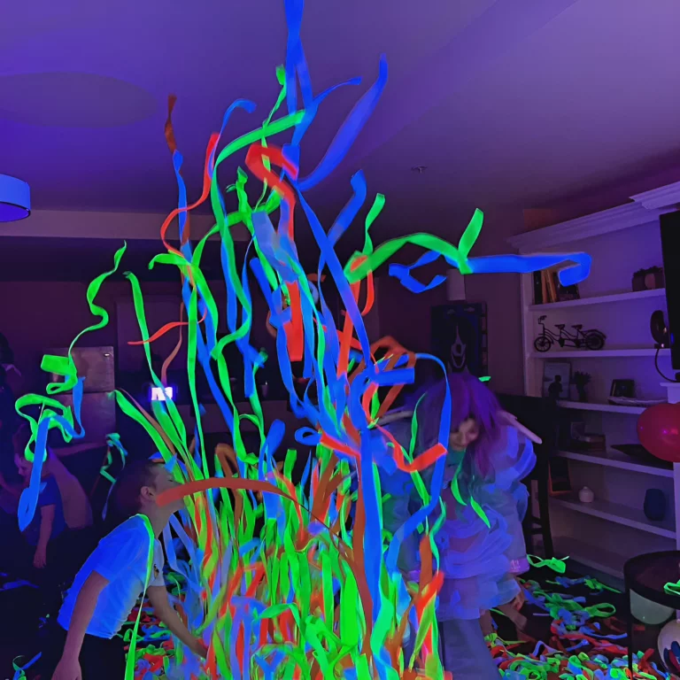 Neon disco kids birthday party in Halifax