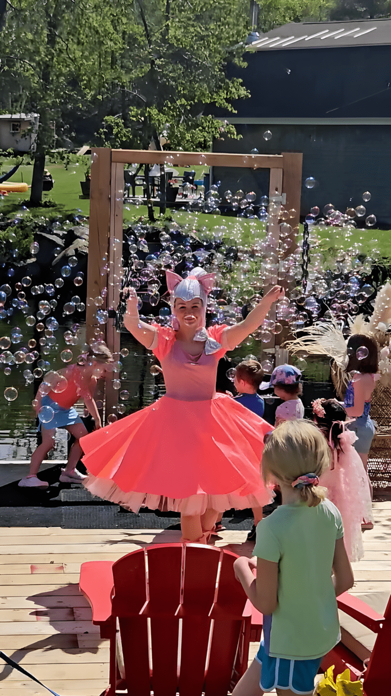 Bubbles show kids birthday party in Halifax