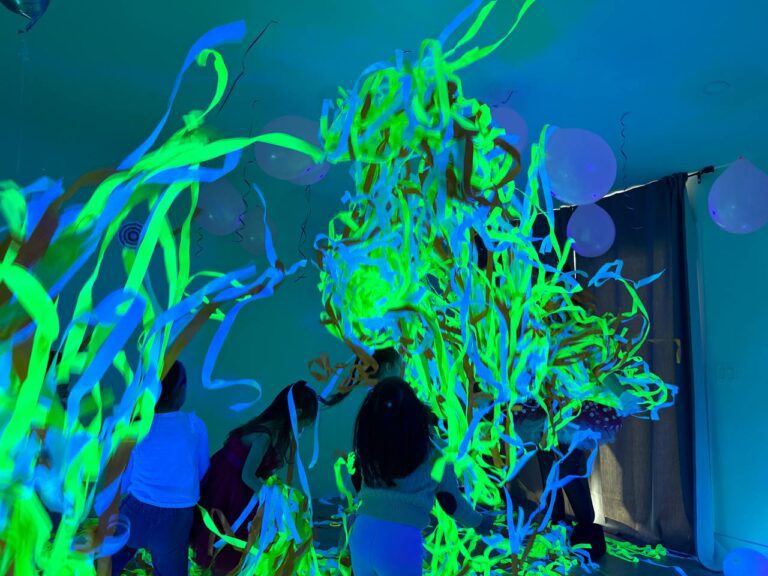 Neon disco in Halifax kids birthday party