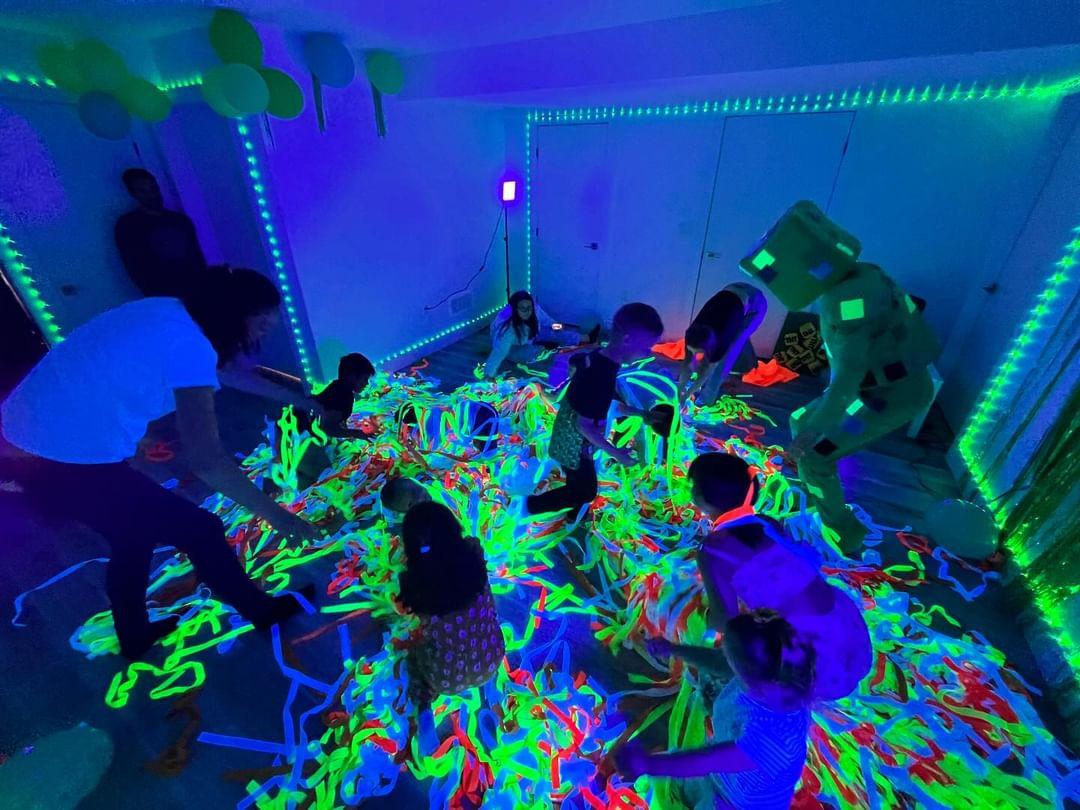 neon disco and Minecraft in Halifax