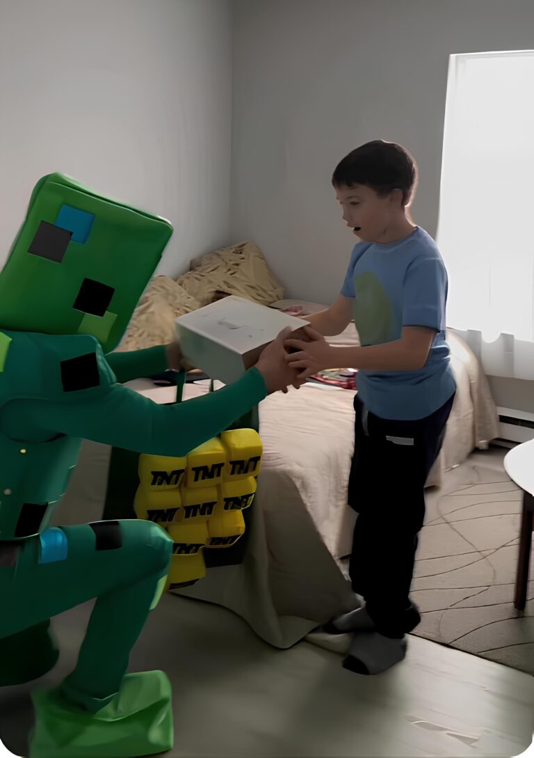 Minecraft express congratulation kids birthday party in Halifax