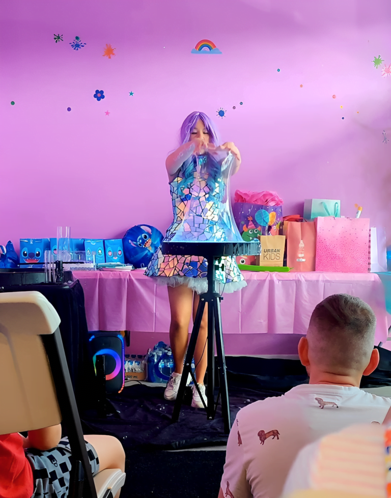 Inside Bubble show kids birthday party in Halifax