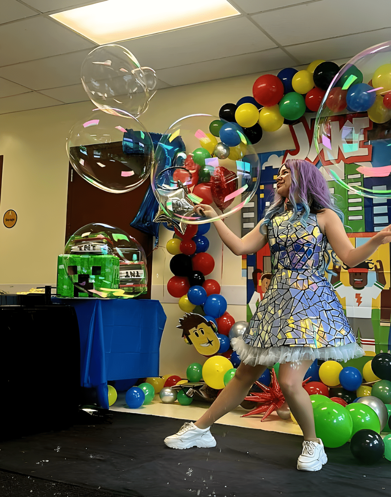 bubble show at kids party in Halifax