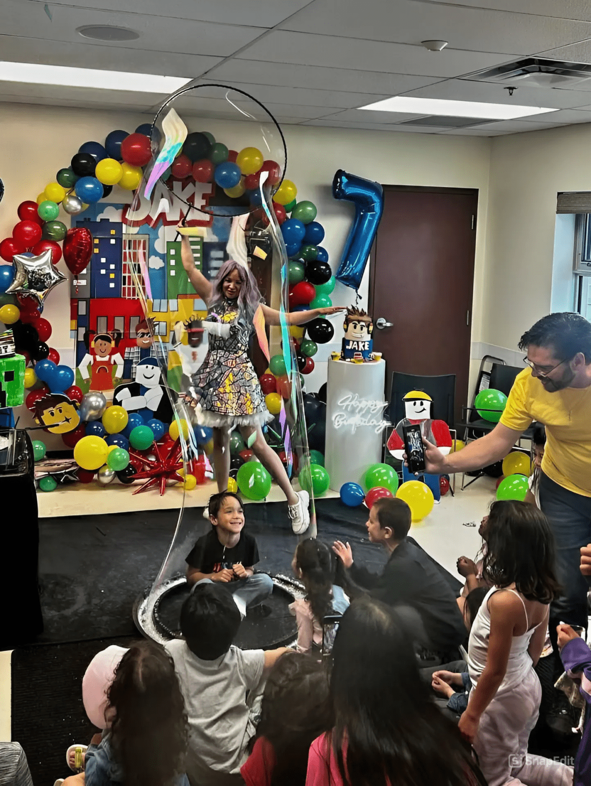 bubble show at kids party in Halifax