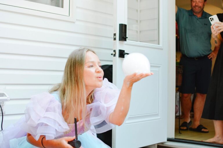 bubble show outside kids birthday halifax