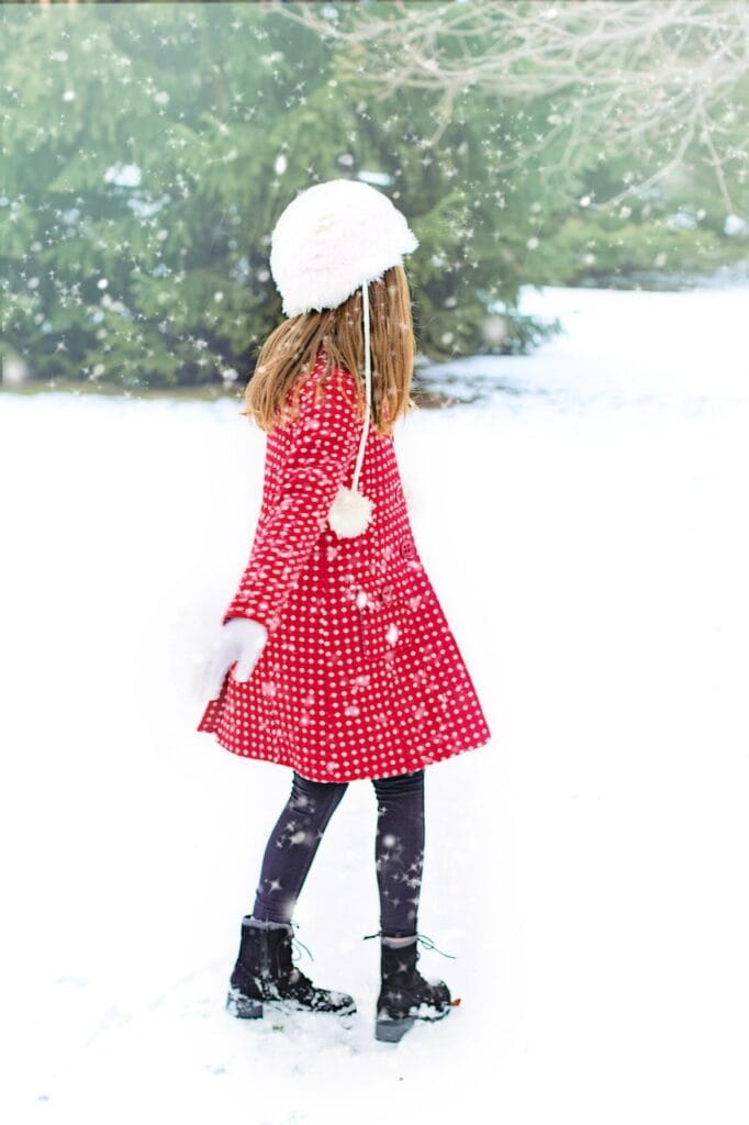 girl, snow, winter