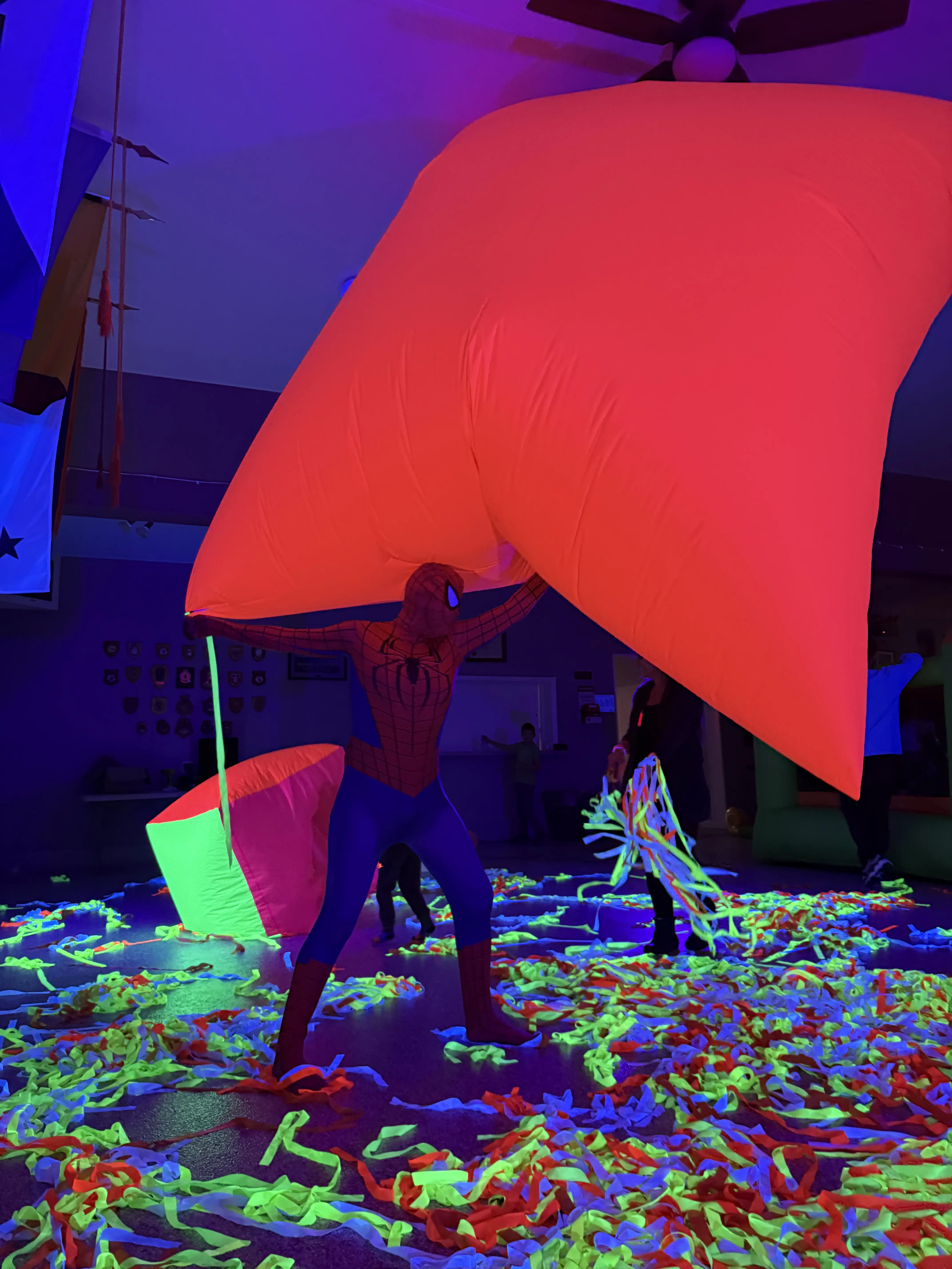 Giant Glowing Pillows Halifax Kids birthday party