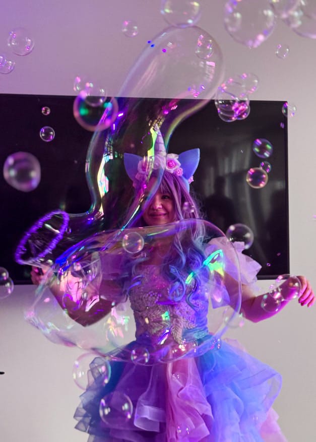 bubble show at kids party in Halifax