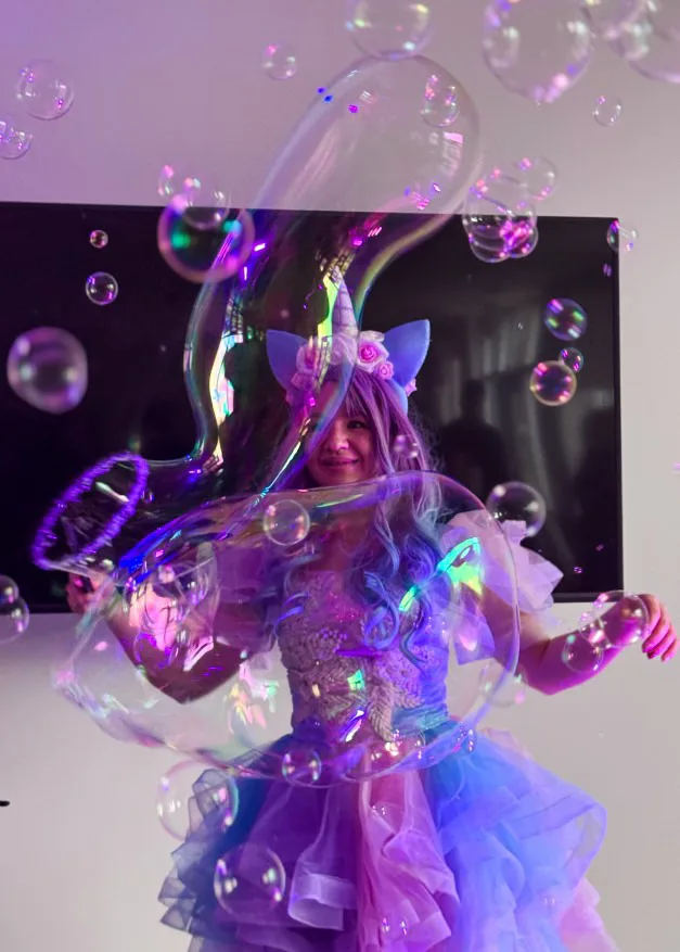 bubble show at kids party in Halifax