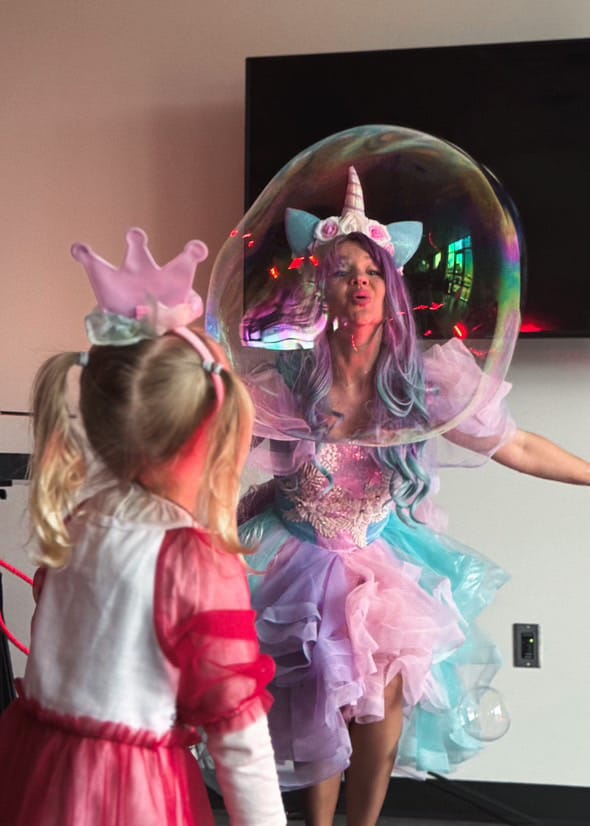 bubble show at kids party in Halifax