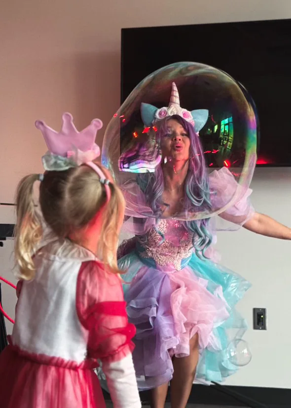 bubble show at kids party in Halifax