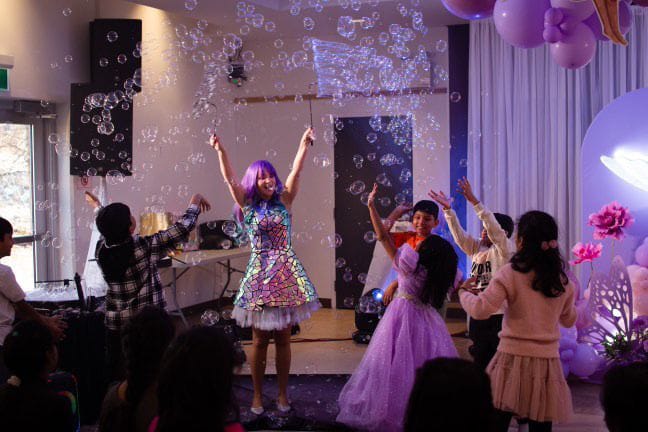 Bubble show kids birthday party halifax