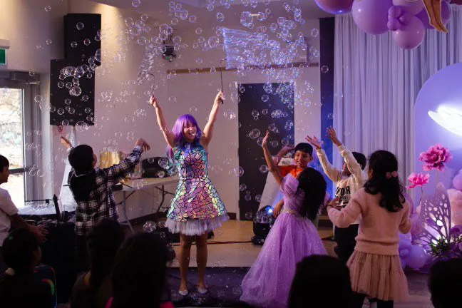 Bubble show kids birthday party halifax