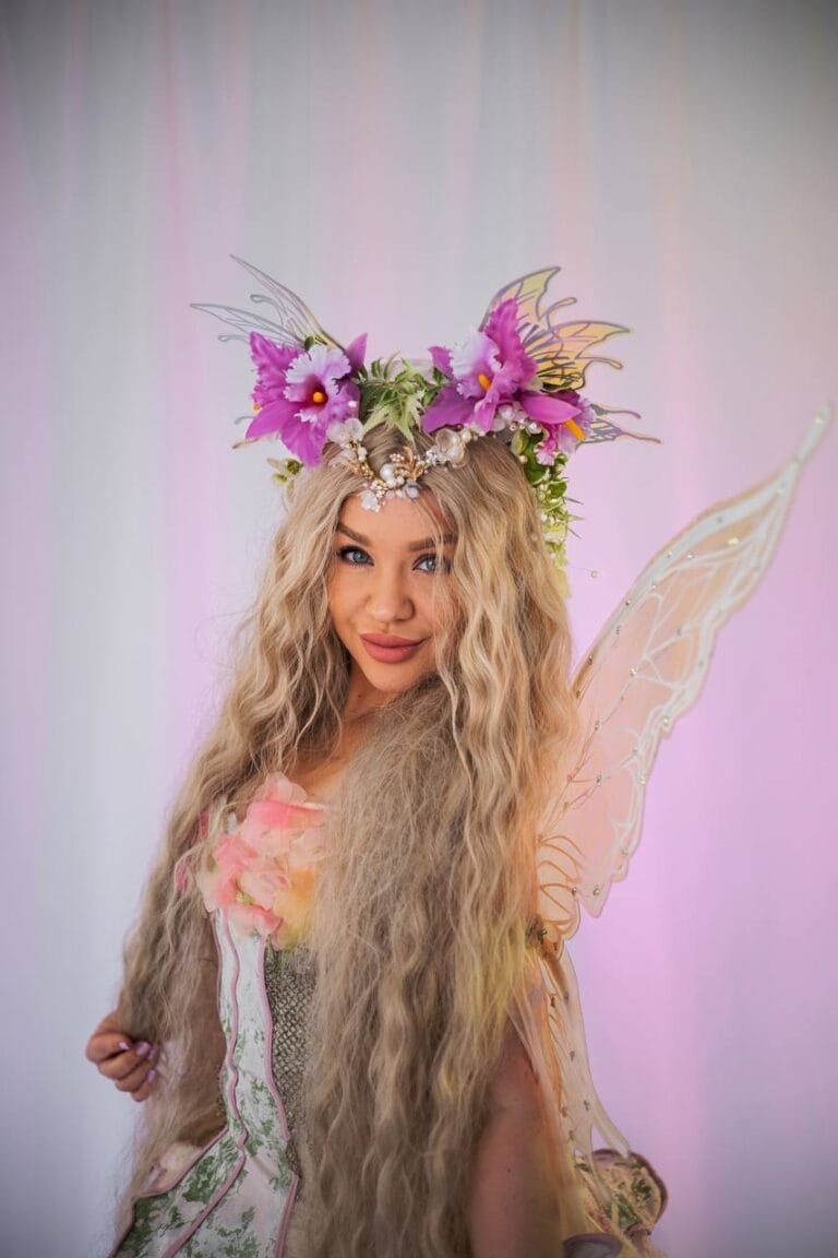 Halifax Bubbles show kids birthday party with Forest Fairy